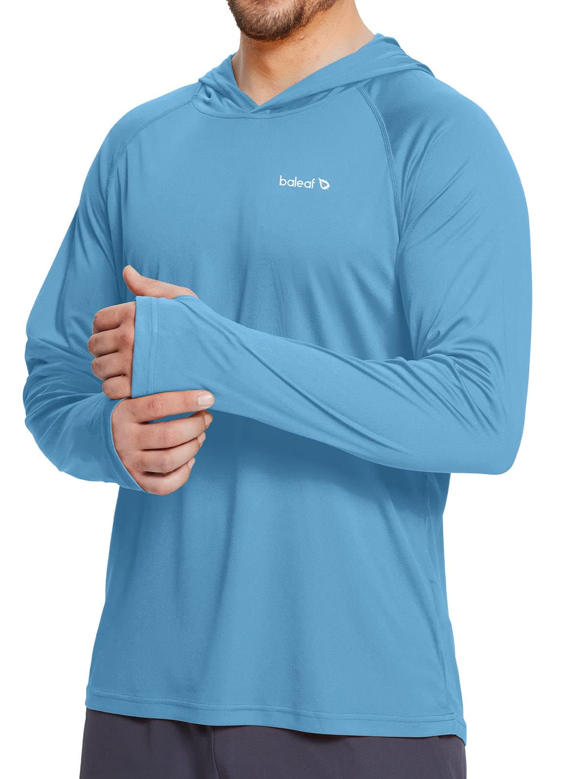 BALEAF Men's SPF Long Sleeve Shirts Soft Rash Guard UV Protection Lightweight Quick Dry Workout Running Hiking Tops