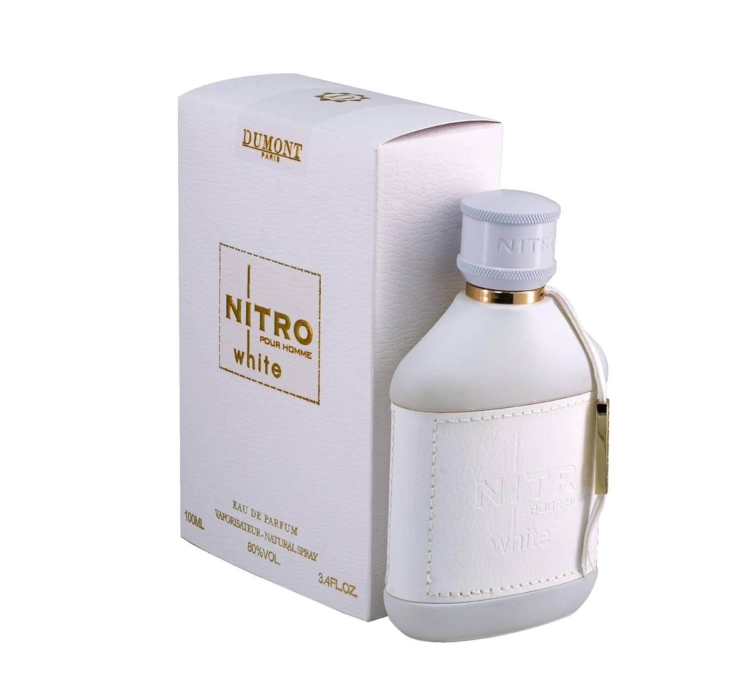Dumont Nitro White 3.4 Fl Oz Eau De Parfum for Men – Clean Fresh Fragrance – Everyday Signature Scent