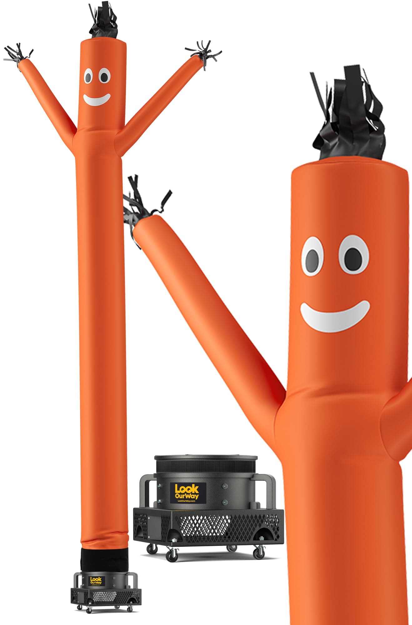 LookOurWay Air Dancers Inflatable Tube Man Complete Set with 1 HP Weather-Resistant Sky Dancer Blower