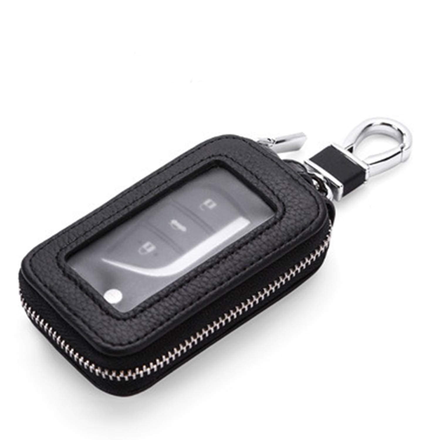 Universal Car Key Fob Holder and Keychain, Vehicle Remote Smart Key Protector Case
