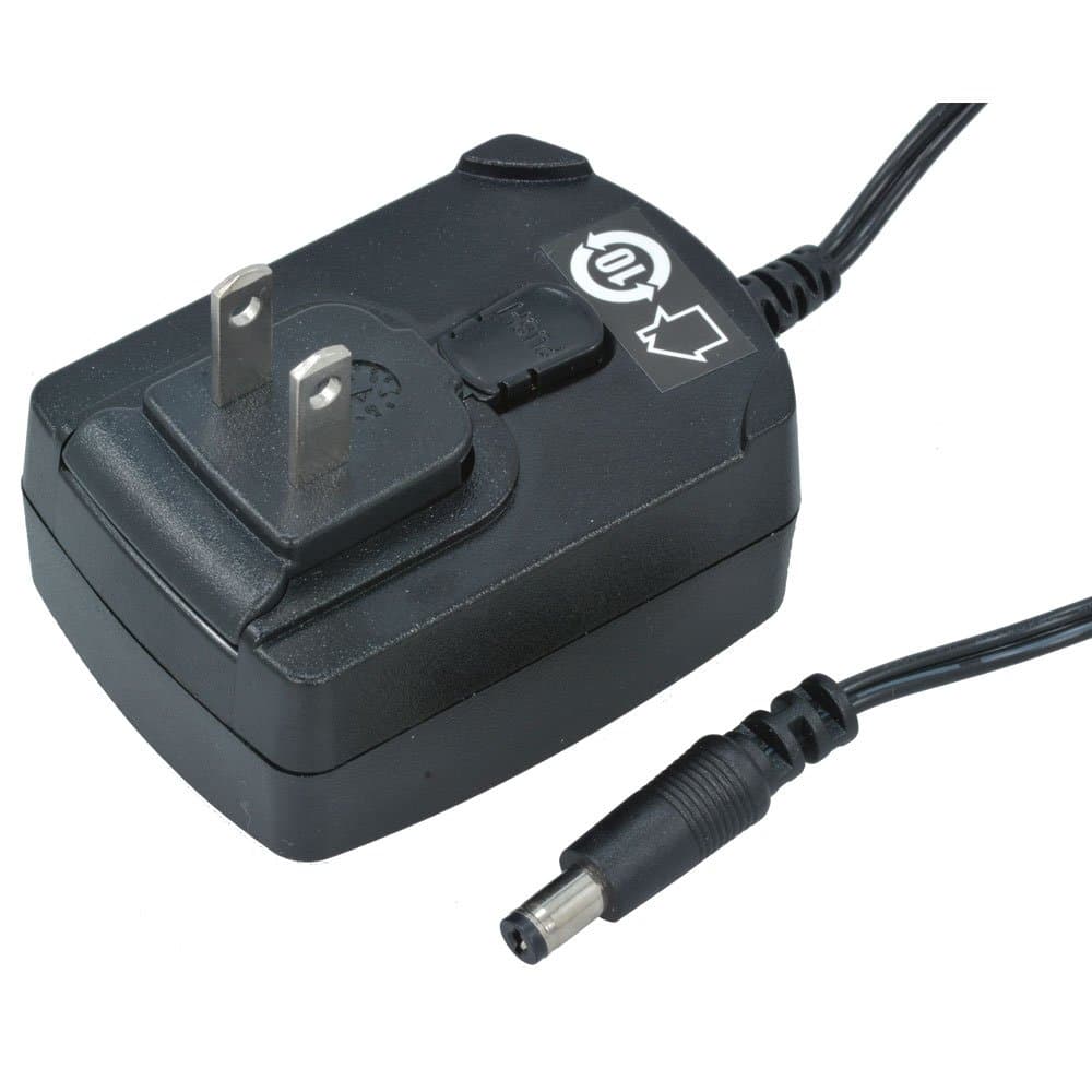 Phihong PLA12R-120 Regulated Switching Wall Adapter with US Clip, Worldwide Interchangeable, 12 VDC, 1 A, 2.7" L x 2.0" W x 1.2" H