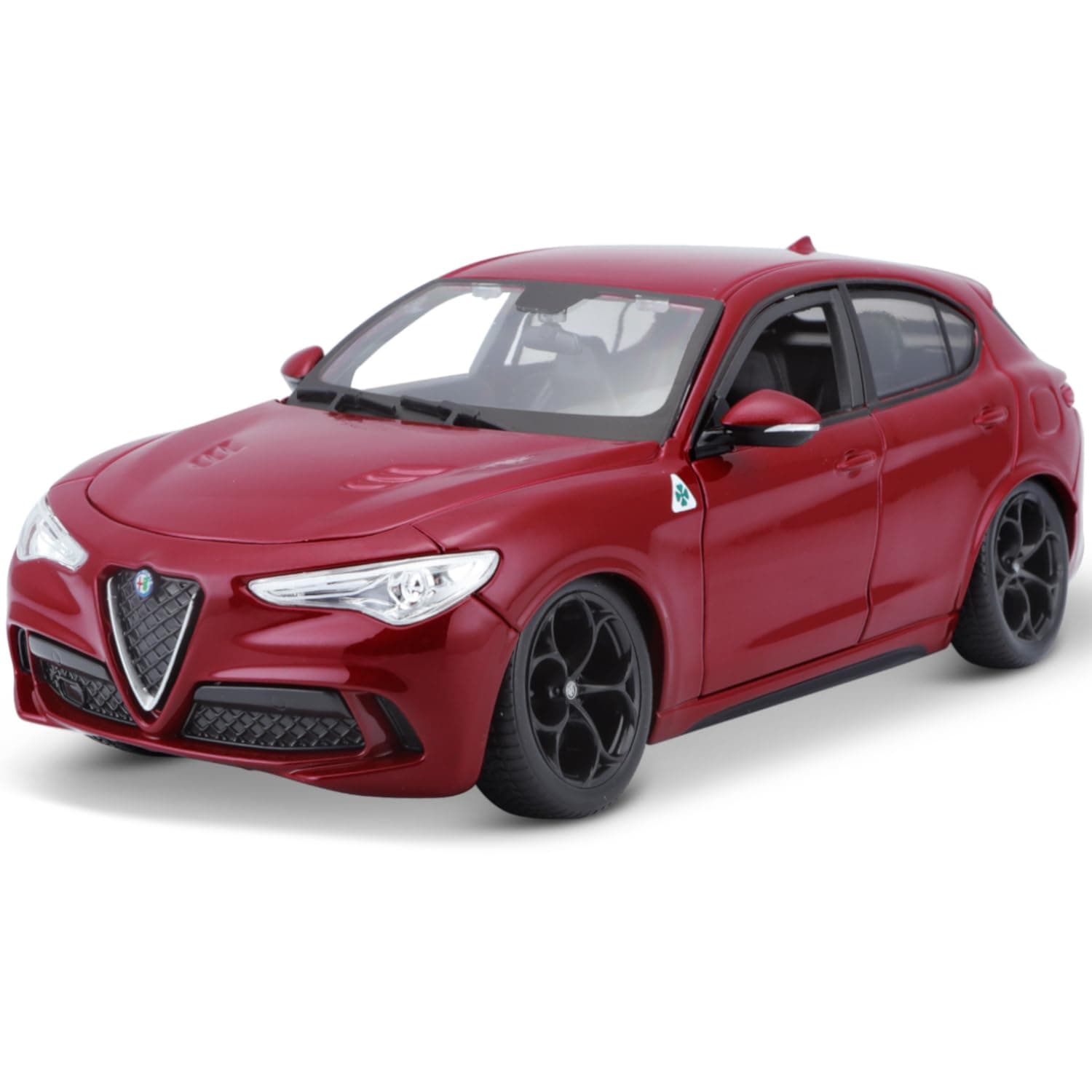 Bburago Alfa Romeo Stelvio - Realistic Car Model in 1:24 Scale (Random Choice from Available Colours), Official Alfa Romeo Licence, Recommended Age 3+ Years
