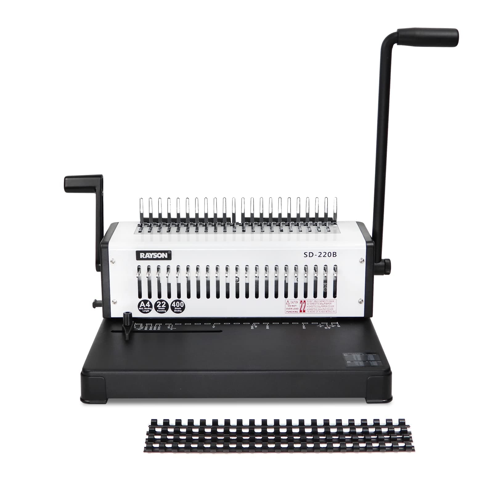 - Rayson SD-220B Binding Machine, 21 Holes Comb Binding Machine, Max. Punch 20 Sheets & Binding 400 Sheets