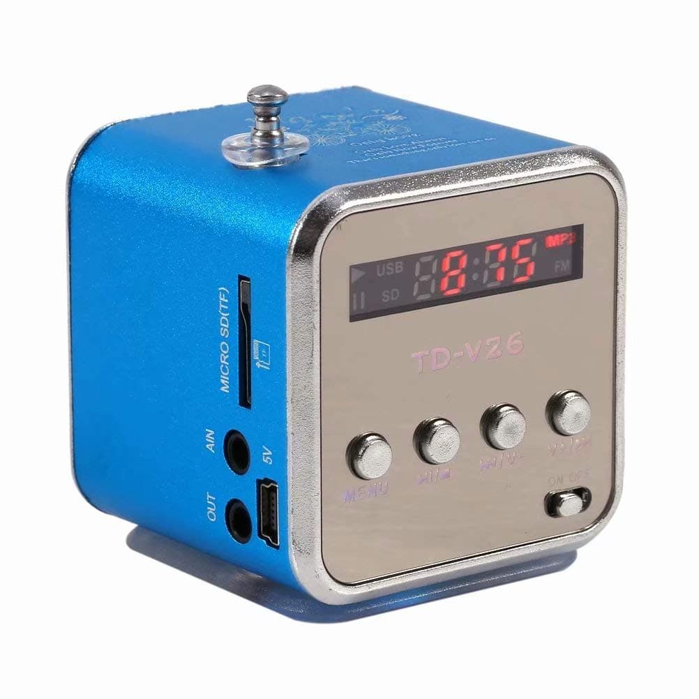 TD-V26 Portable Mini Digital Stereo Speaker Speaker Mp3 Music Player FM Radio