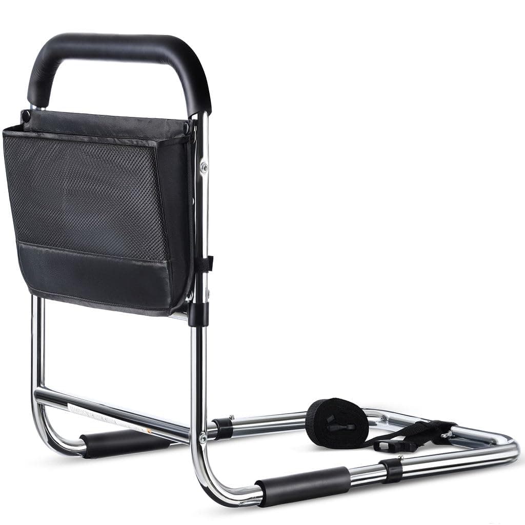 Medical king Bed Assist Rail Without Legs Bed Assist Rails for Seniors ASTM Approved Bed Assist bar with Storage Pocket Easy to get in or Out of Bed Safely with Floor Support