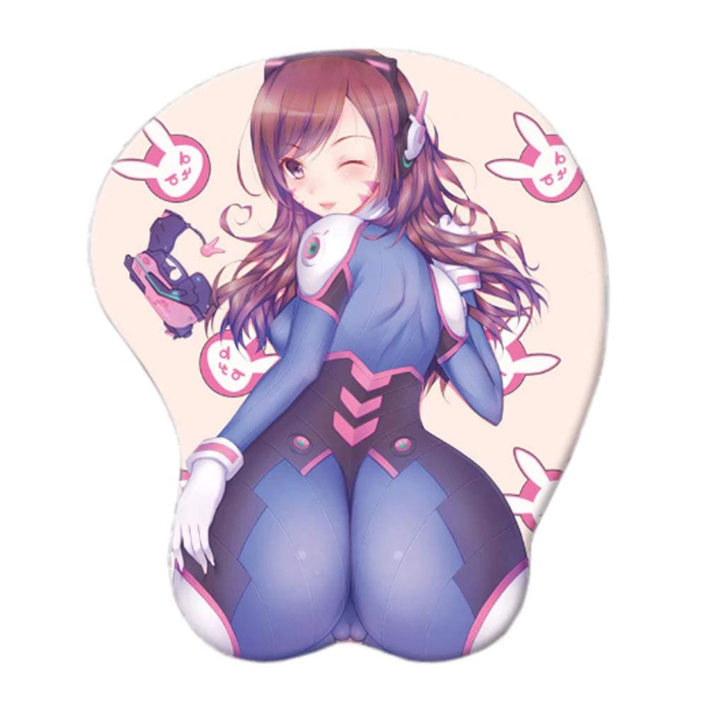 Overwatch - D.VA - Silicon 3D Ergonomic Gel Gaming Mousepad with Wrist Support