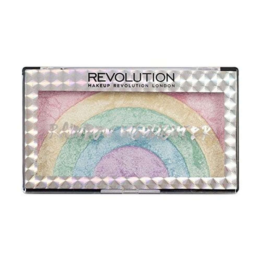 Makeup Revolution Rainbow Highlighter, Multicolor, 10g