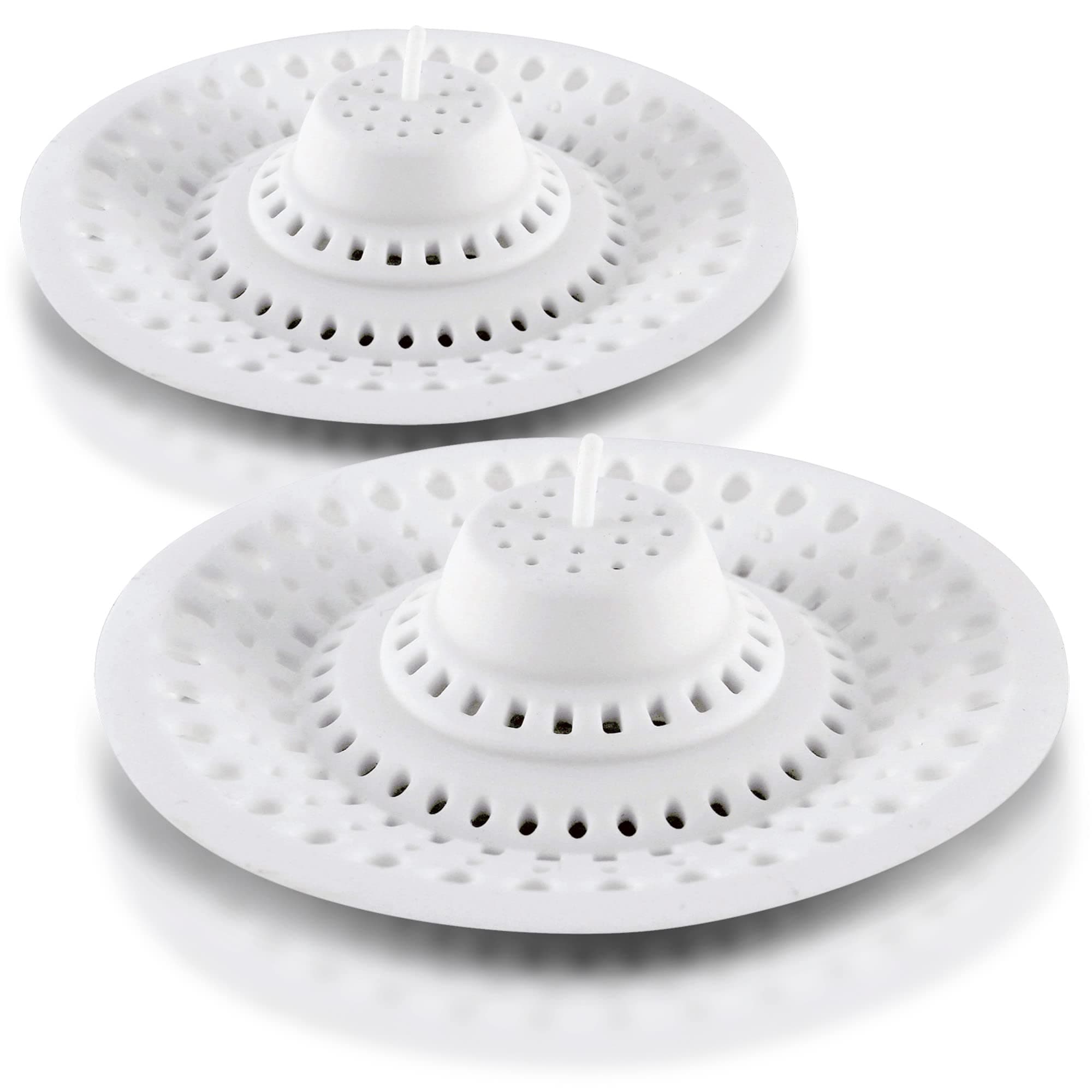 Meadow Lane Goods Self-Sealing Hair Catcher for Multiple Drain Sizes, 2-Pack