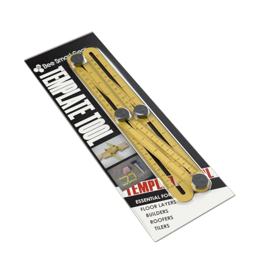 Template Measuring Tool | Superior Template Marker For All | Durable | Easy To Use Tightening Mechanism | Create Professional Layouts For All Surfaces By Bee Smart Gear