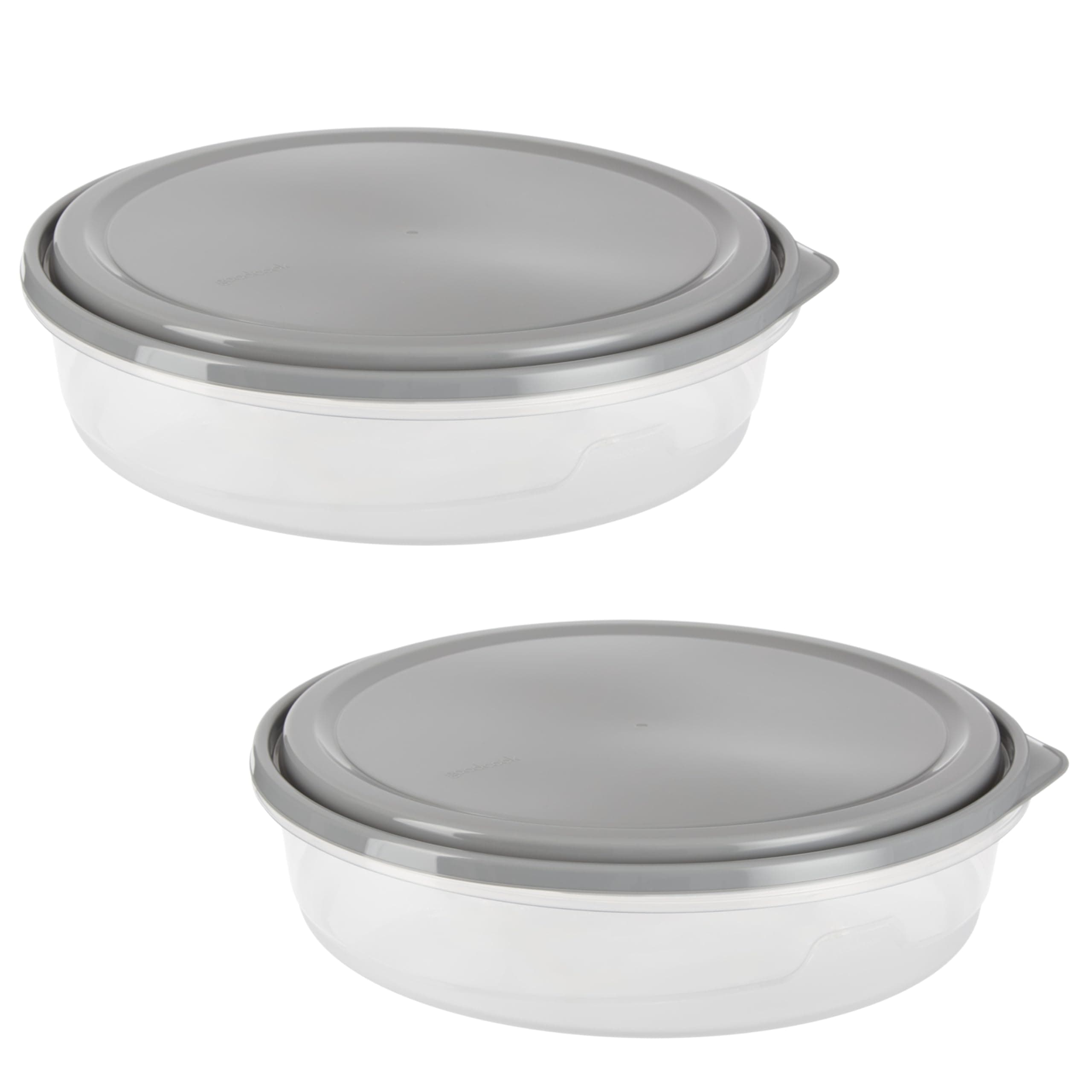 GoodCook EveryWare Extra Large 12 inch Round Container 2 pack, BPA Free