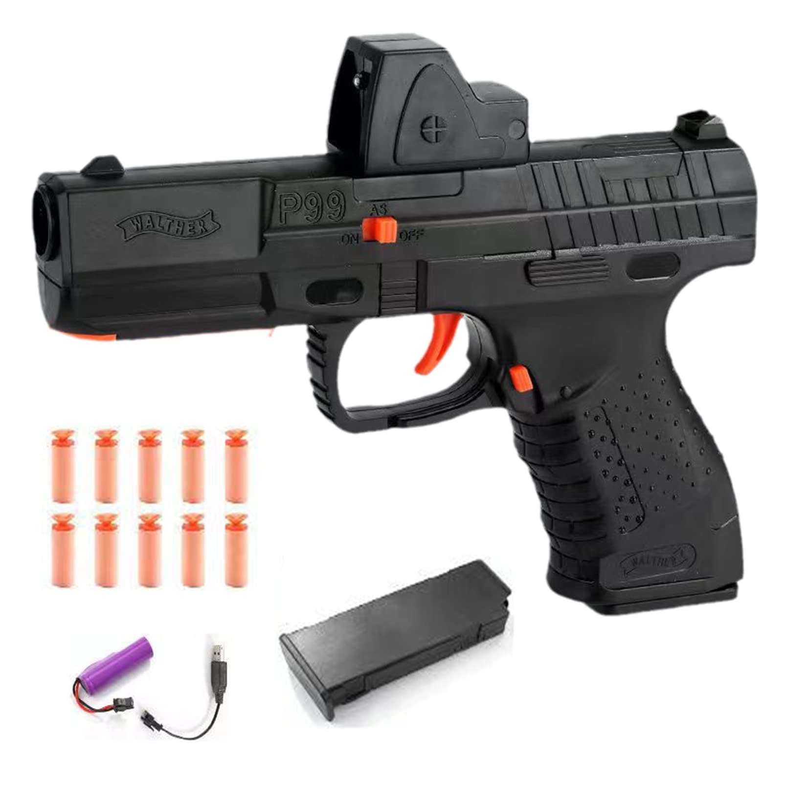 Electronic P99 Glock Toys Fake Gun Toy Guns Cool Guns for Boys Toy Guns Shooting Games Education Toy Model for 6,7,8,9,14+ Kids Boys Gifts