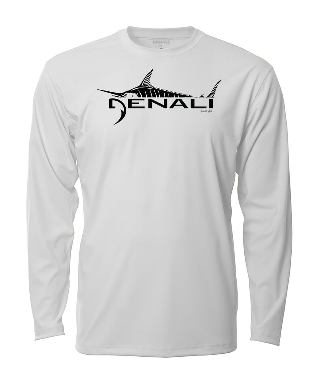 Denali Men's Marlin Logo Tournament Teaser UPF 50+ Long Sleeve T-Shirt, UV Protection, Quick Dry Fisherman's Shirt