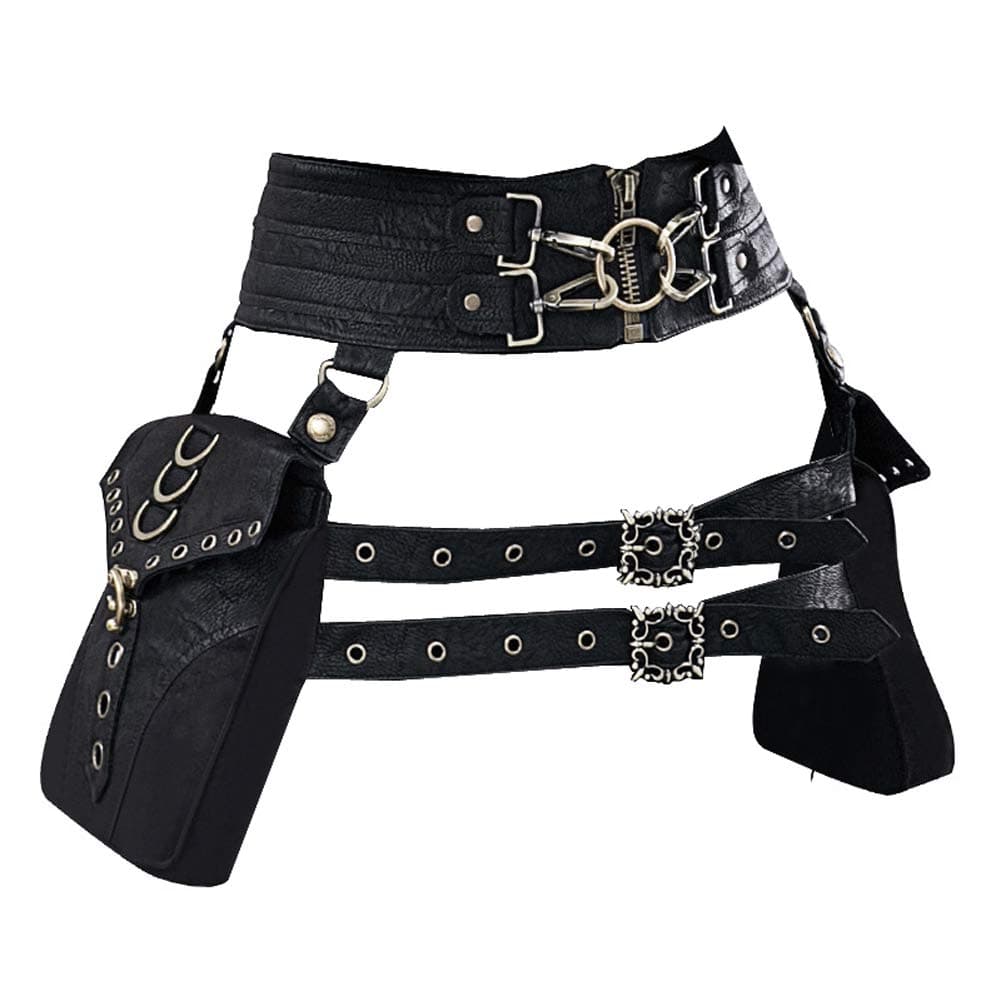 GEAR RAVEHalloween Steampunk Retro Motorcycle Bag Lady Bag Retro Rock Gothic Goth Shoulder Waist Bags Packs