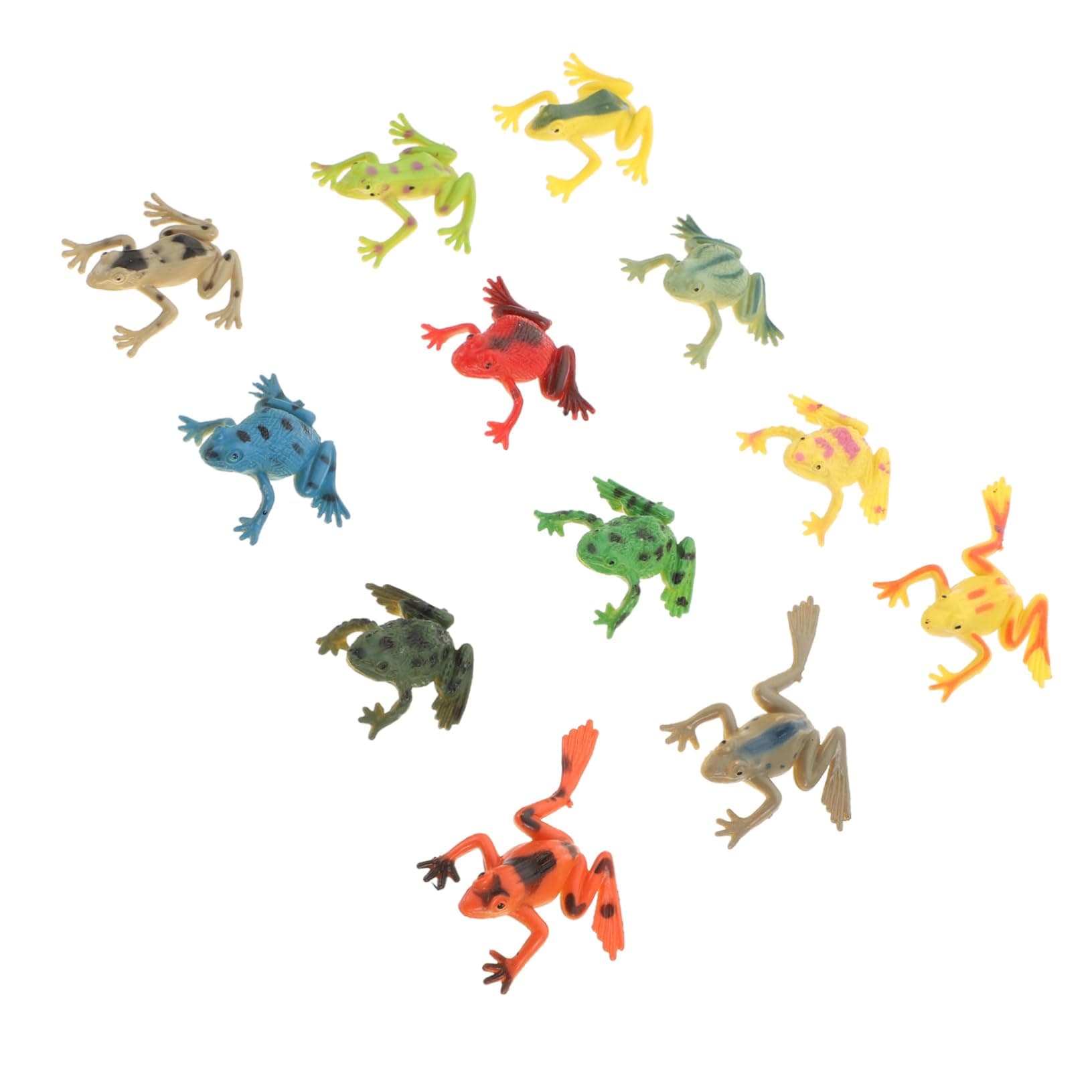 BRIGHTFUFU12pcs Eradicate Toys Rayan Toys for Crawling Toy Animal Toys Toys Frog Toys for Educational Animal Model Frog Figurine Frog Miniatures Toys Plastic