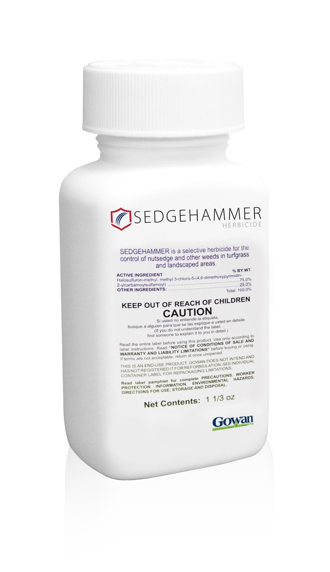 Sedgehammer Herbicide - 1 Pack of 1.33oz Bottle of USA-Made Post-Emergent Nutsedge Killer for Lawns - Lawn & Pet Safe Weed Killer for Commerical & Large Area Use - Also Works on Horsetail & Kyllinga