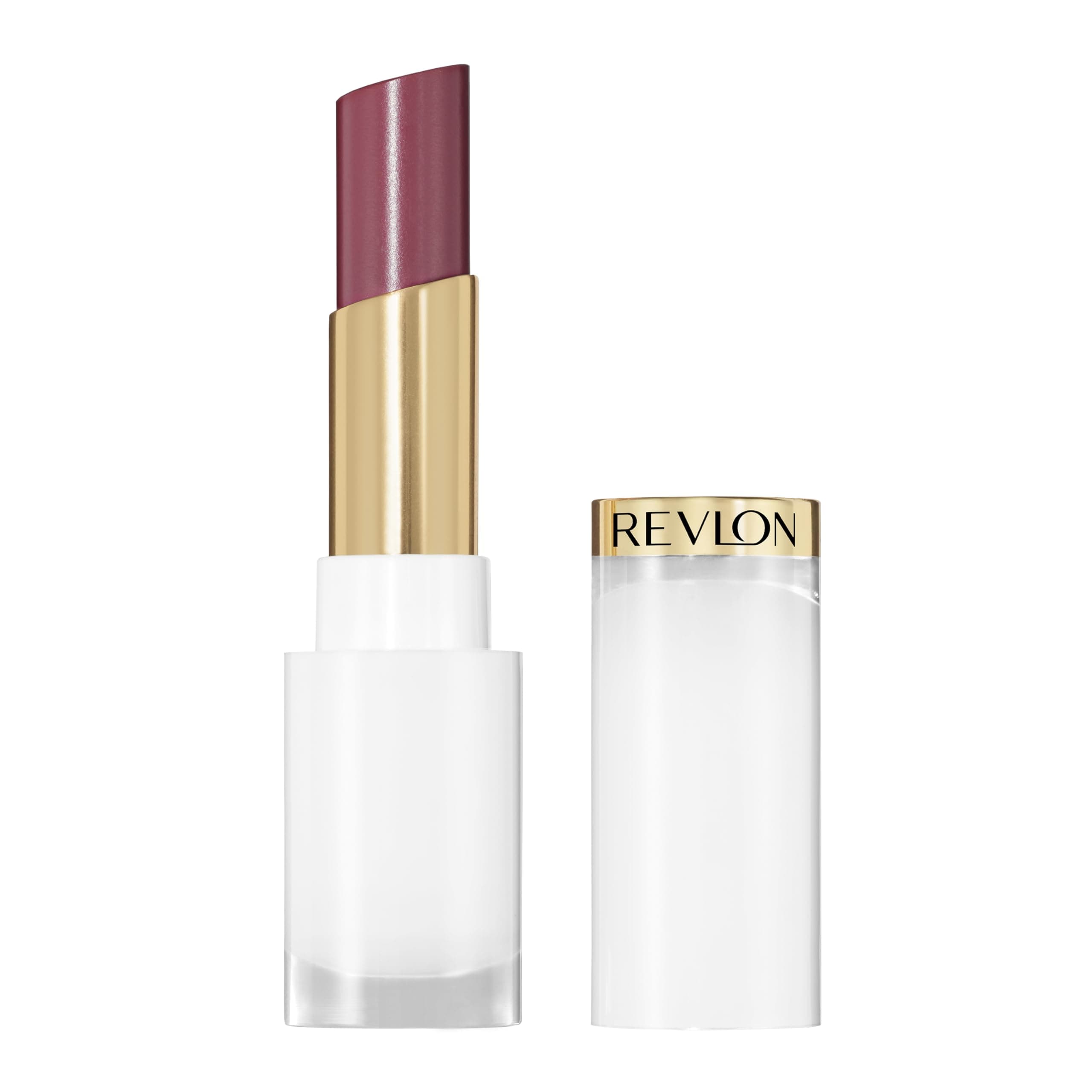 Revlon Super Lustrous Glass Shine Balm, Hydrating Tinted Lip Balm, Sheer, Glossy Shiny Finish, 007 Glazed Mauve, 0.11 oz