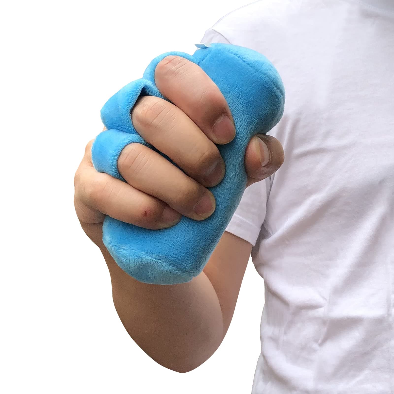 Palm Grip Finger Contracture Cushion with Finger Separator for Contractures, Palm Cone Hand Therapy to Prevent Skin Breakdown