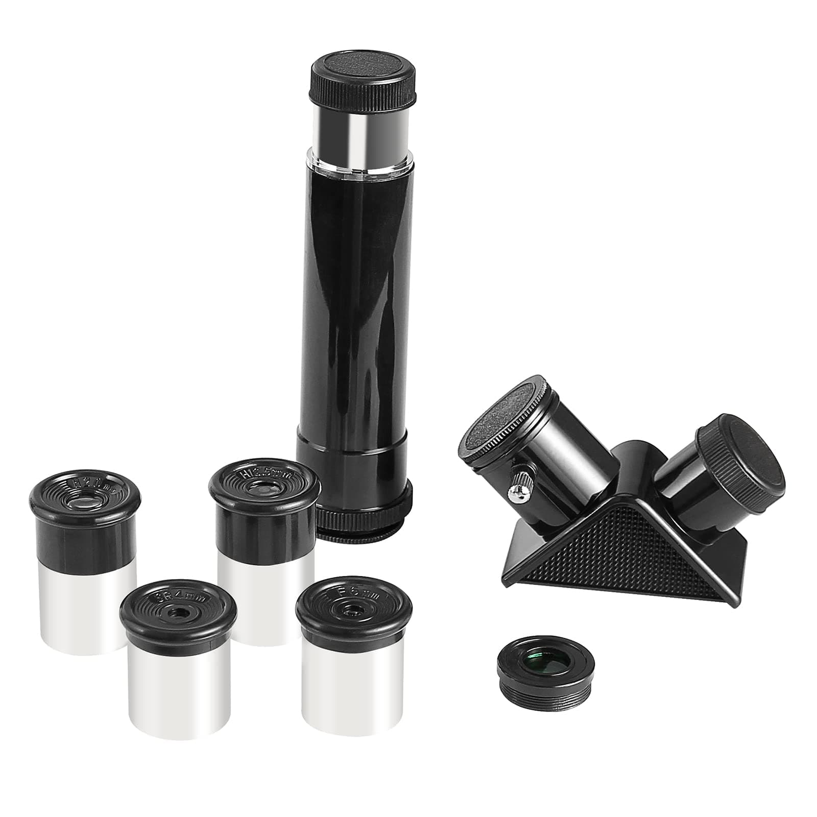 0.965Inch Telescope Accessory Kit for 0.965 Telescope - Comes with Four Eyepieces( 4mm/6mm/12.5mm/ 20mm ), one Diagonal, a 3X Barlow Lens