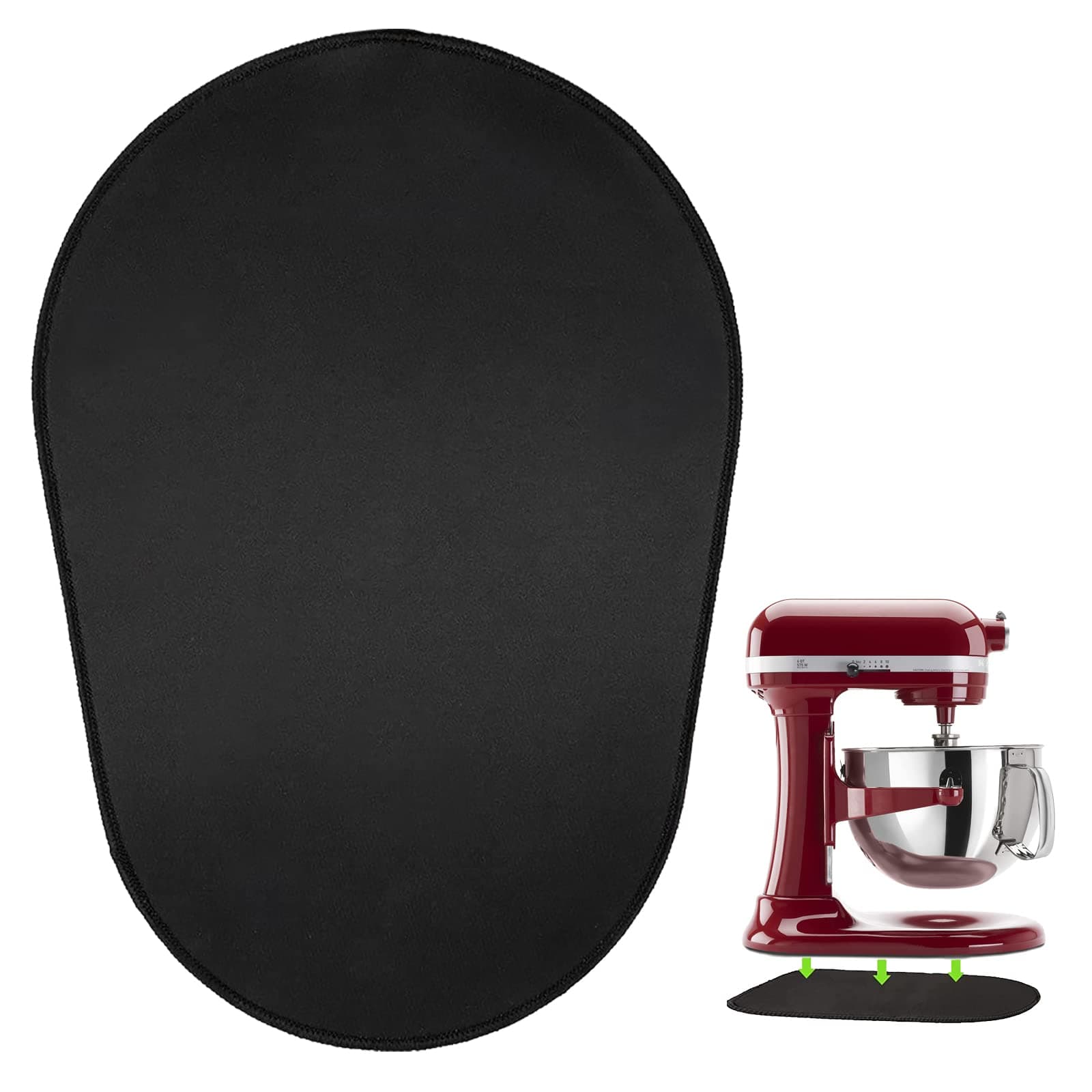 Mixer Mover Sliding Mats for KitchenAid Stand Mixer Slider Mat Pad Kitchen Appliance Slide Mats Pads Compatible with KitchenAid 5-8QT Professional Bowl-lift Mixer