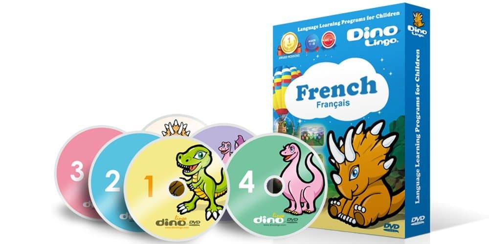 French DVDs for children - Learn French for kids DVD Set (6 DVDs)