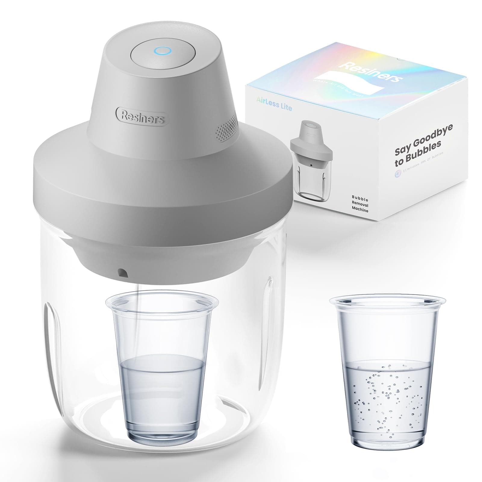 Resiners Bubble Removal Machine, Quickly Eliminates Bubbles in 10 Minutes, Vacuum Degassing Chamber -95kPa, Airless Epoxy Machine for Arts (Patented)