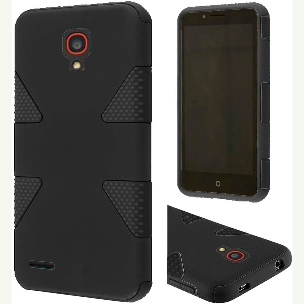 HR Wireless Smartphone Case for Alcatel OneTouch Conquest - Retail Packaging - Black