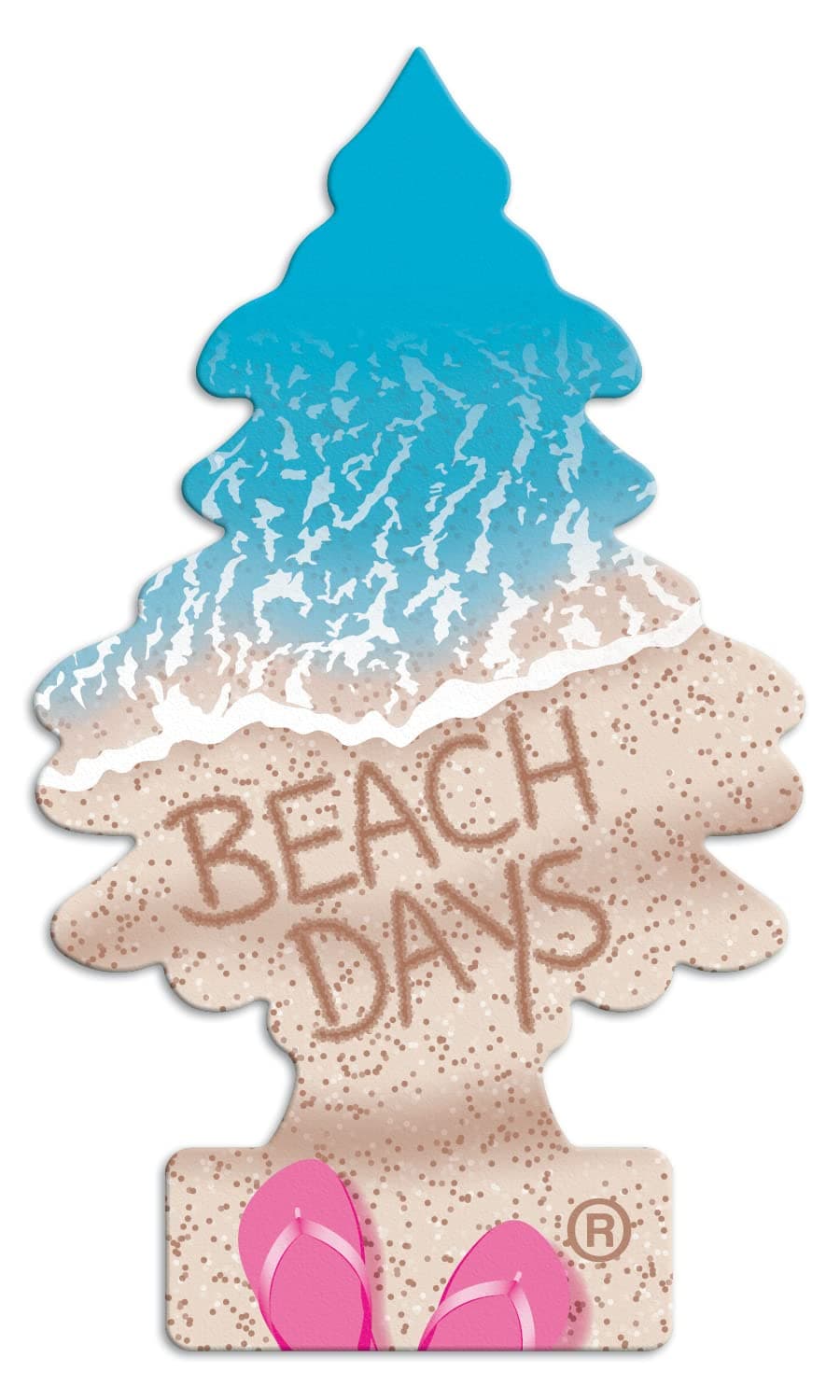 Little Trees Air Freshener Tree MTR0086 Beach Days Fragrance For Car Home Boat Caravan - Single Pack