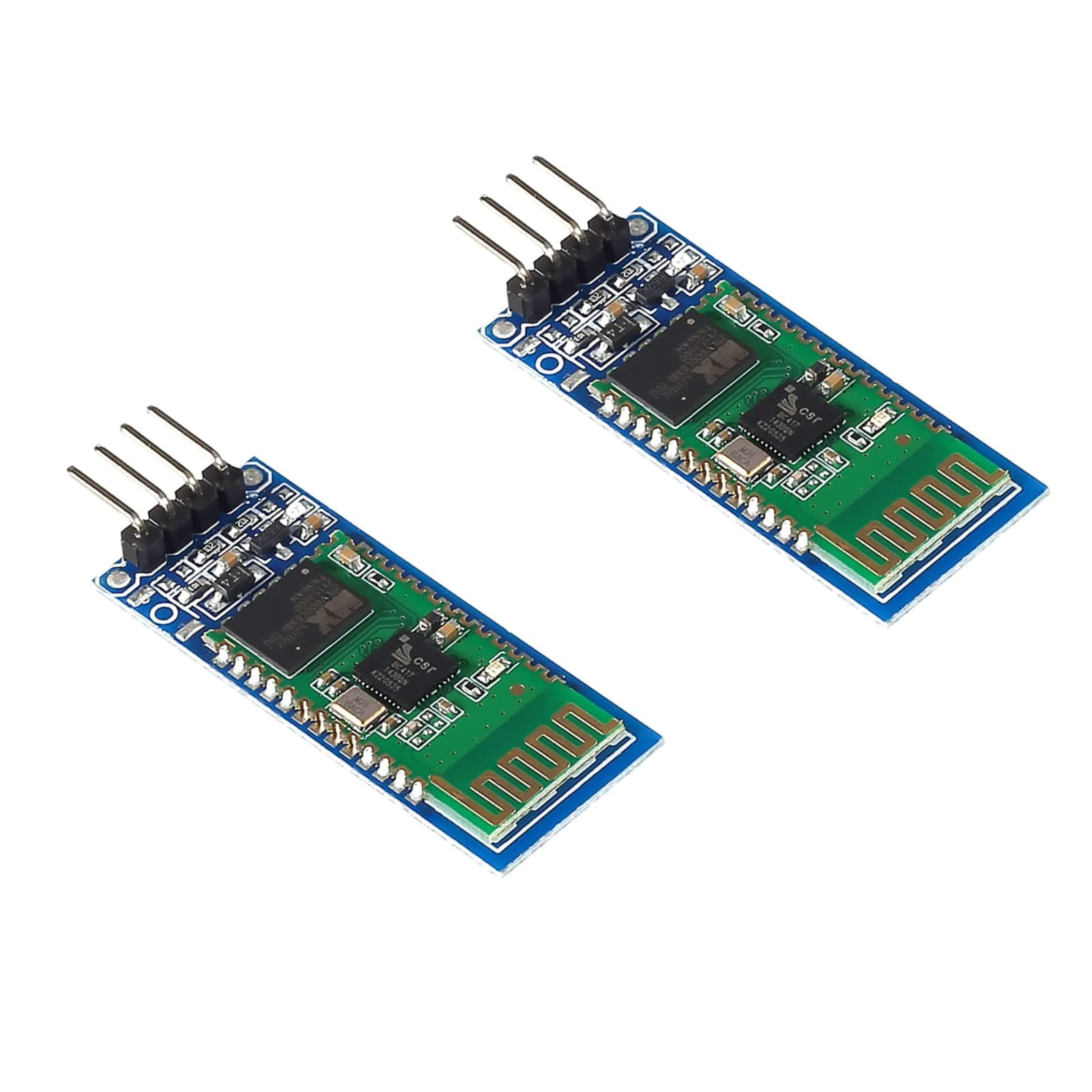 AEDIKO 2pcs HC-06 Bluetooth Module RS232 4 Pin Wireless Serial RF Transceiver Module Bi-Directional Serial Channel Slave Mode Module