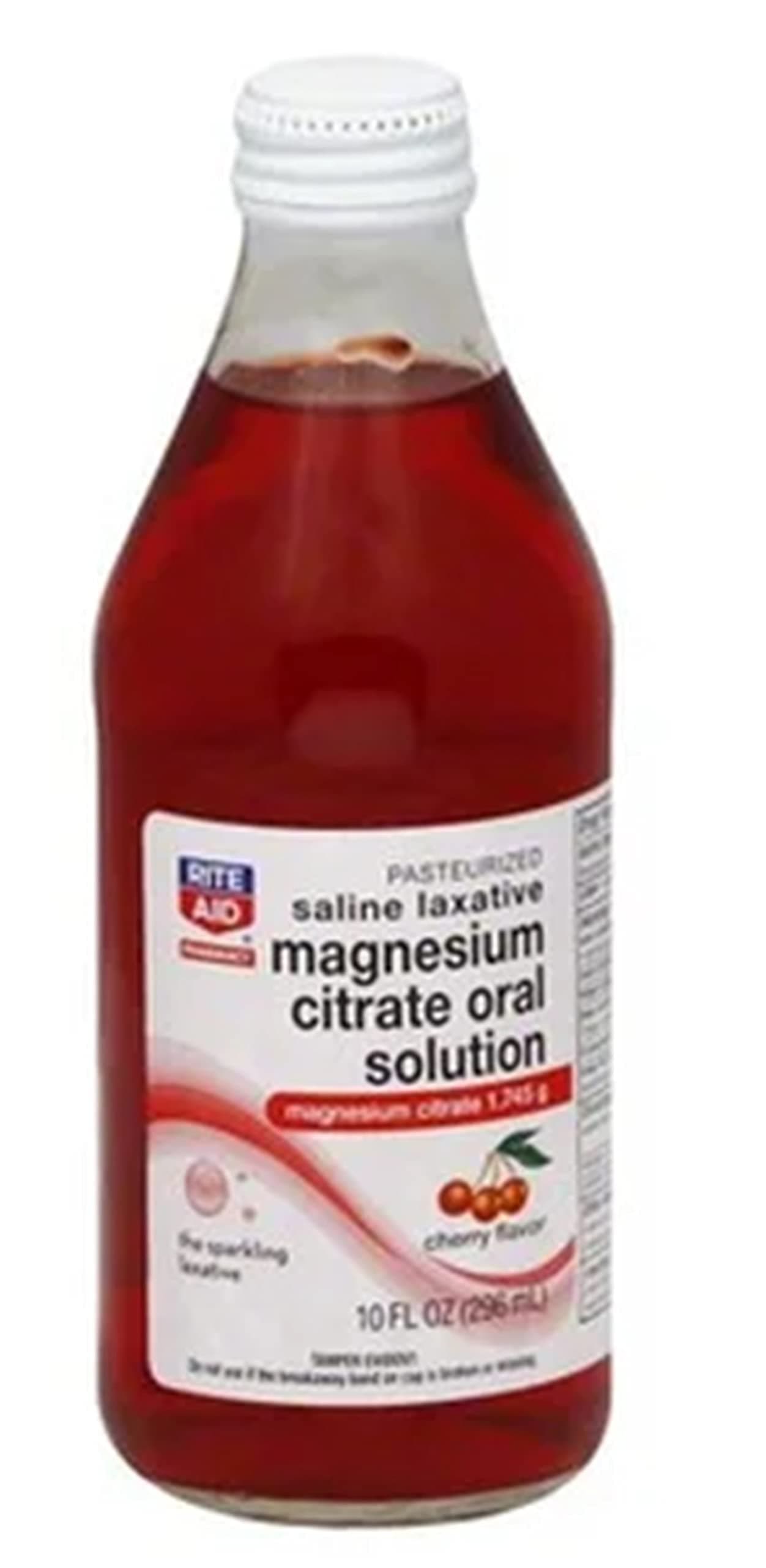 Rite Aid Magnesium Citrate Oral Solution, Cherry Flavor - 10 fl oz