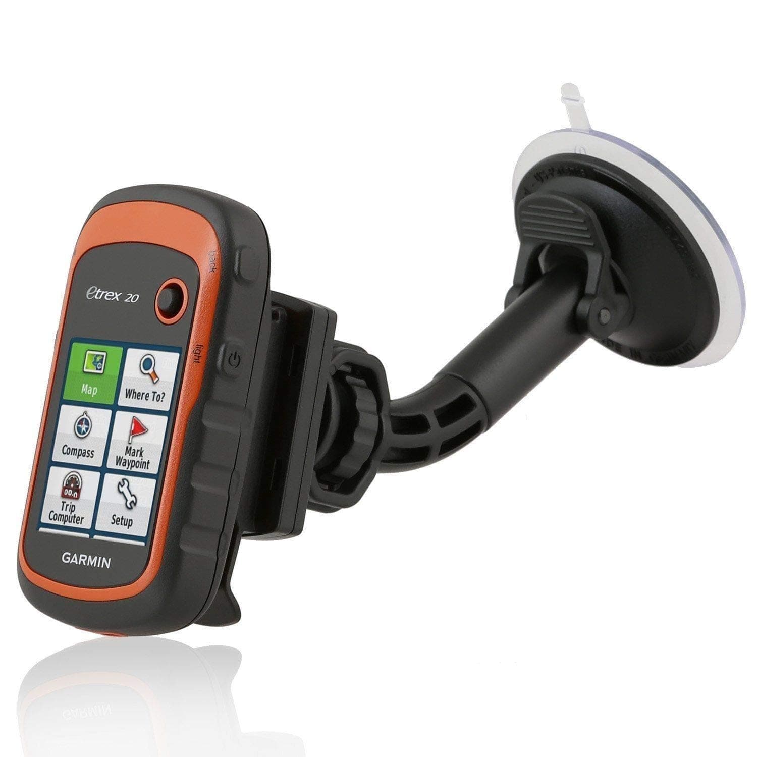 Wicked ChiliCar Suction Mount for Garmin eTrex, Dakota, Oregon, Approach, Astro, GPSMAP (Made in Germany) Black