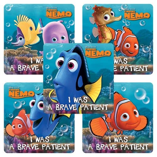 Disney Finding Nemo Medical Stickers - 75 per Pack