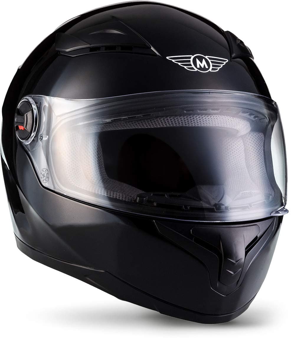 MOTO Helmets® X86 „Gloss White“ · Full-Face Helmet · Motorcycle-Helmet Scooter motorbike Cruiser Biker Bike Urban Stree-Fighter classic · ECE 22.05 Visor Click-n-Secure Bag XS–XXL (53-64cm)