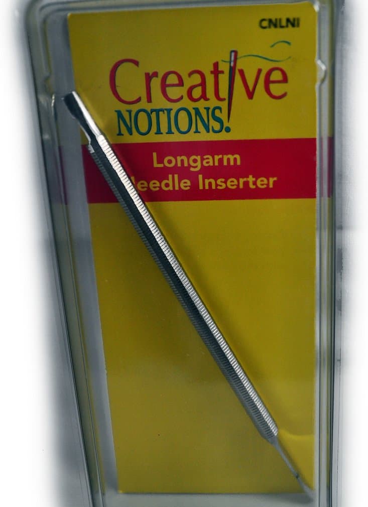 Creative NotionsLong Arm Needle Inserter - Compatible with Longarm Quilting Machine - For Cotton, Wool, Polyester & More - Needle Tool - 1 Count