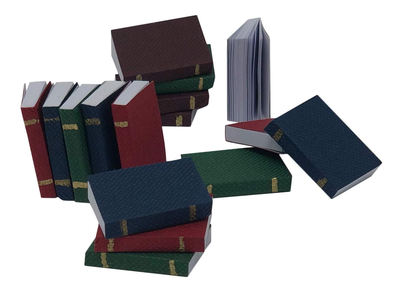 BULK PARADISE Authentic Miniatures Dollhouse Books - 16 Piece Pack, 1:12 Scale