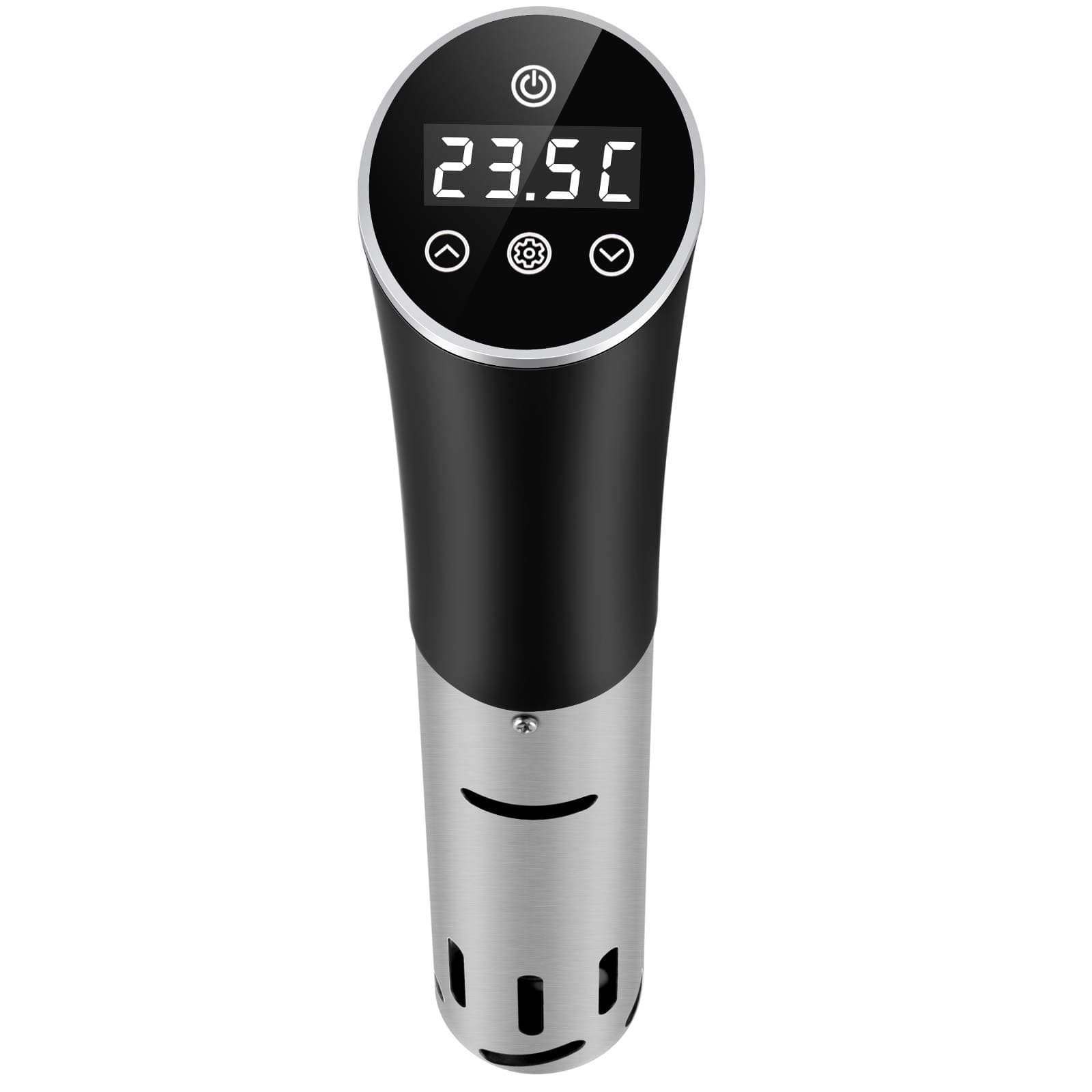 Sous Vide Cooker, Jeorid Thermal Immersion Circulator, Sous Vide Pod 1000W 120V, Accurate Temperature Digital Timer, Ultra-quiet, Black