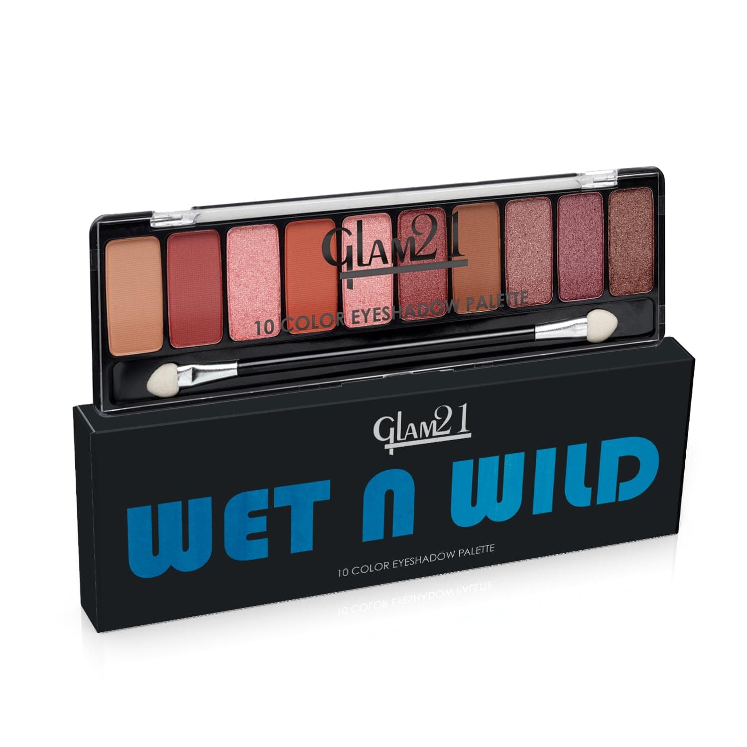 Glam21 Wet N Wild 10 Color Eyeshadow Palette |Long-Lasting | Smudge Free | Long Wearing And Easily Blendable Eye Makeup Palette Matte, Shimmery And Metallic Finish