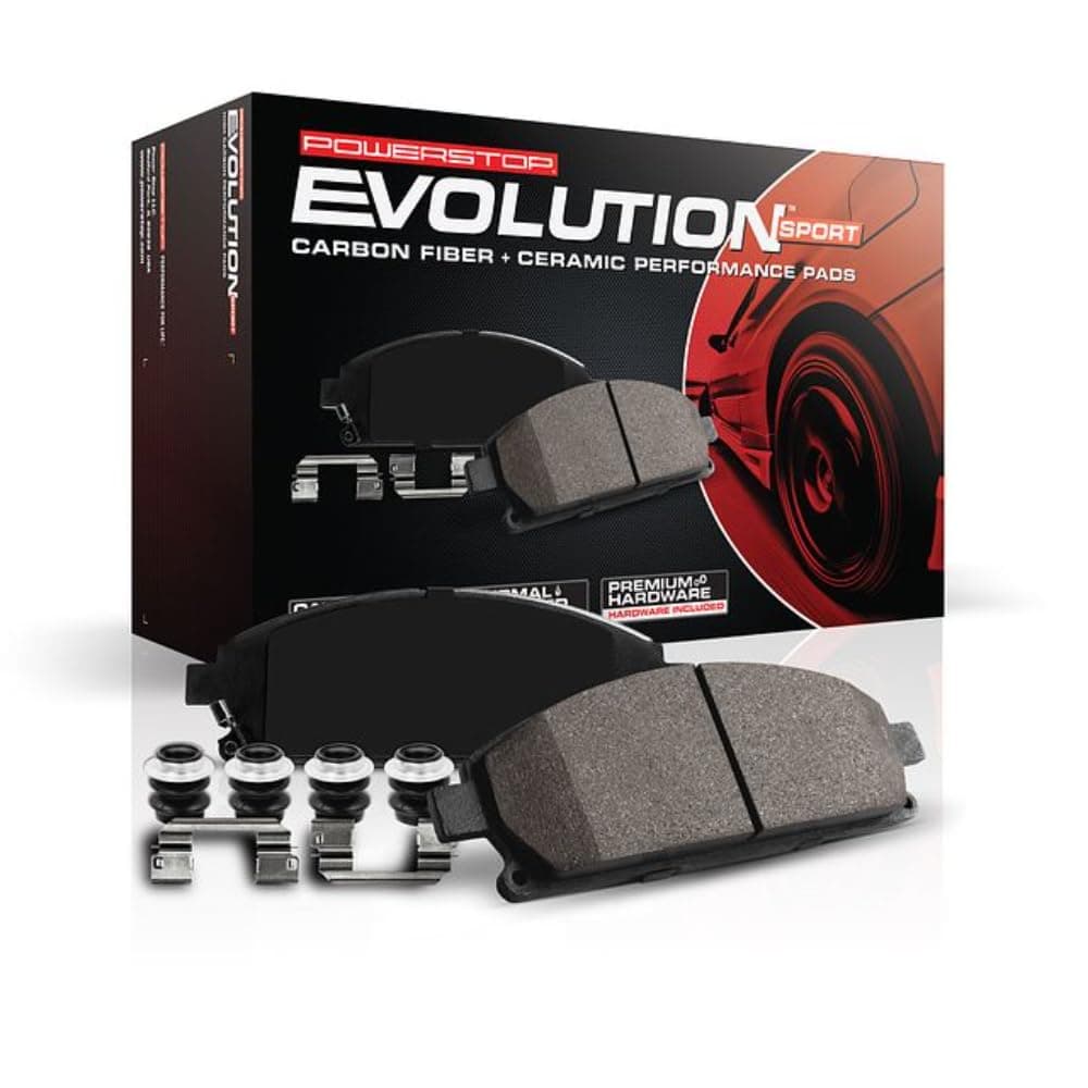 Power Stop Z23-1707, Z23 Evolution Sport Carbon-Fiber Ceramic Rear Brake Pads