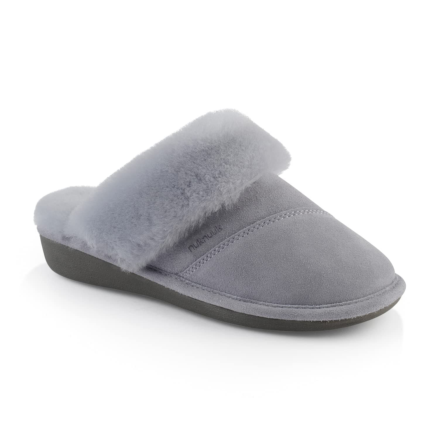 Joy Women's Shearling Slippers - Comfy Indoor/Outdoor Scuff Slippers with Memory Foam/Anti-Slip Outsole