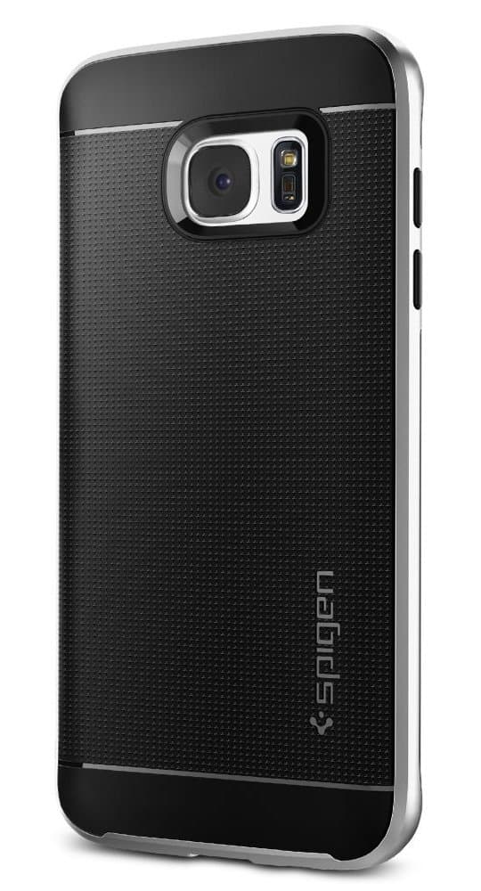 SpigenNeo Hybrid Designed for Samsung Galaxy S7 Edge Case (2016) - Satin Silver