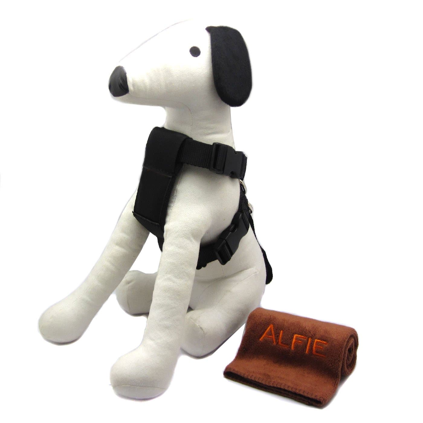 Alfie Pet - Leon Car Vehicle Safety Seat Belt Harness and Microfiber Fast-Dry Washcloth Set - Size: Extra Large