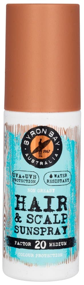 Byron Bay LFS 20 spray, 100 ml, UV protection, hair & scalp protection & sun protection hair spray in one