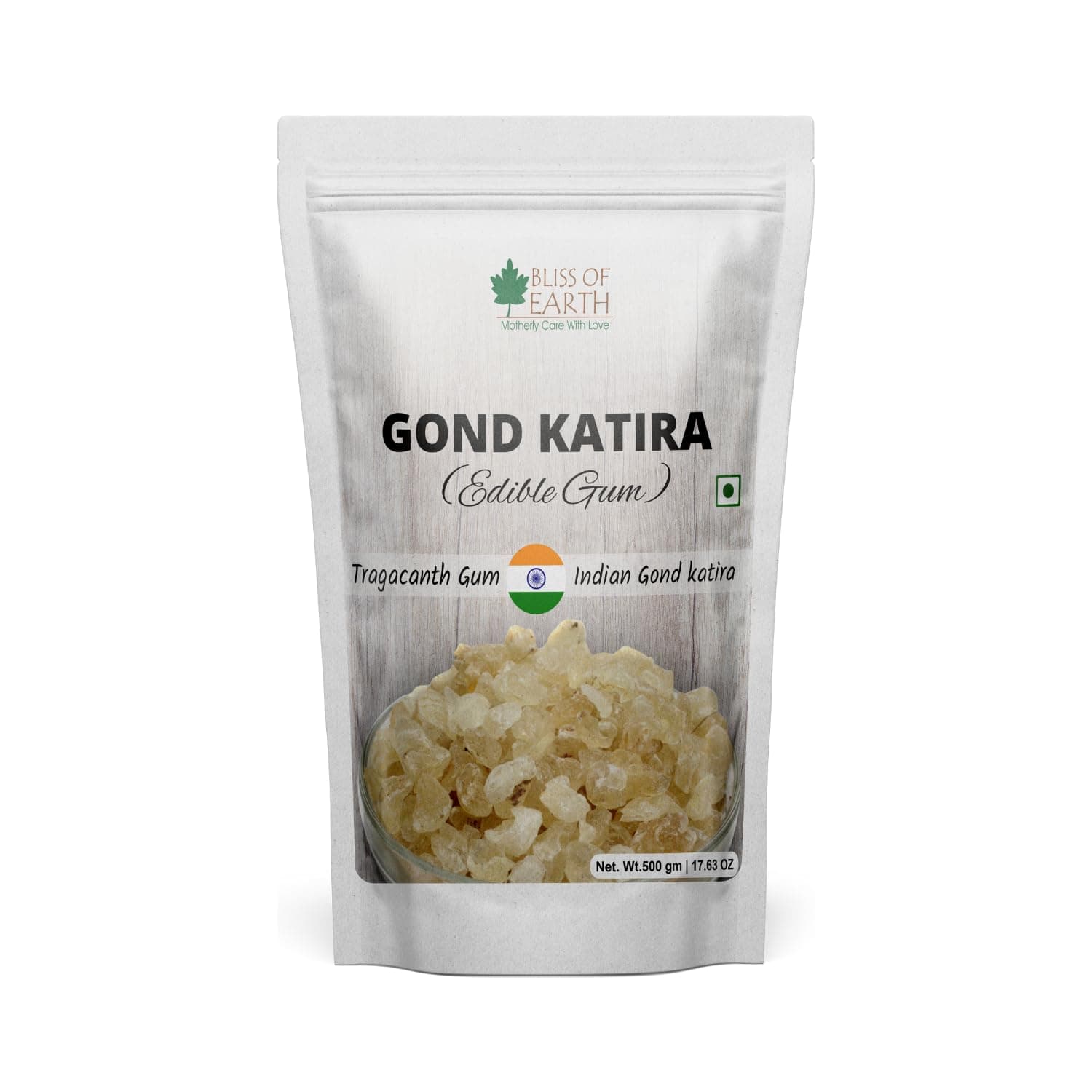 Gond Katira Pure Organic Gum, Gond Katira for Bones Health, Natural Cooling Agent for Summer, Tragacanth Gum for Skin, Weight Loss, & Digestive Health – 500g
