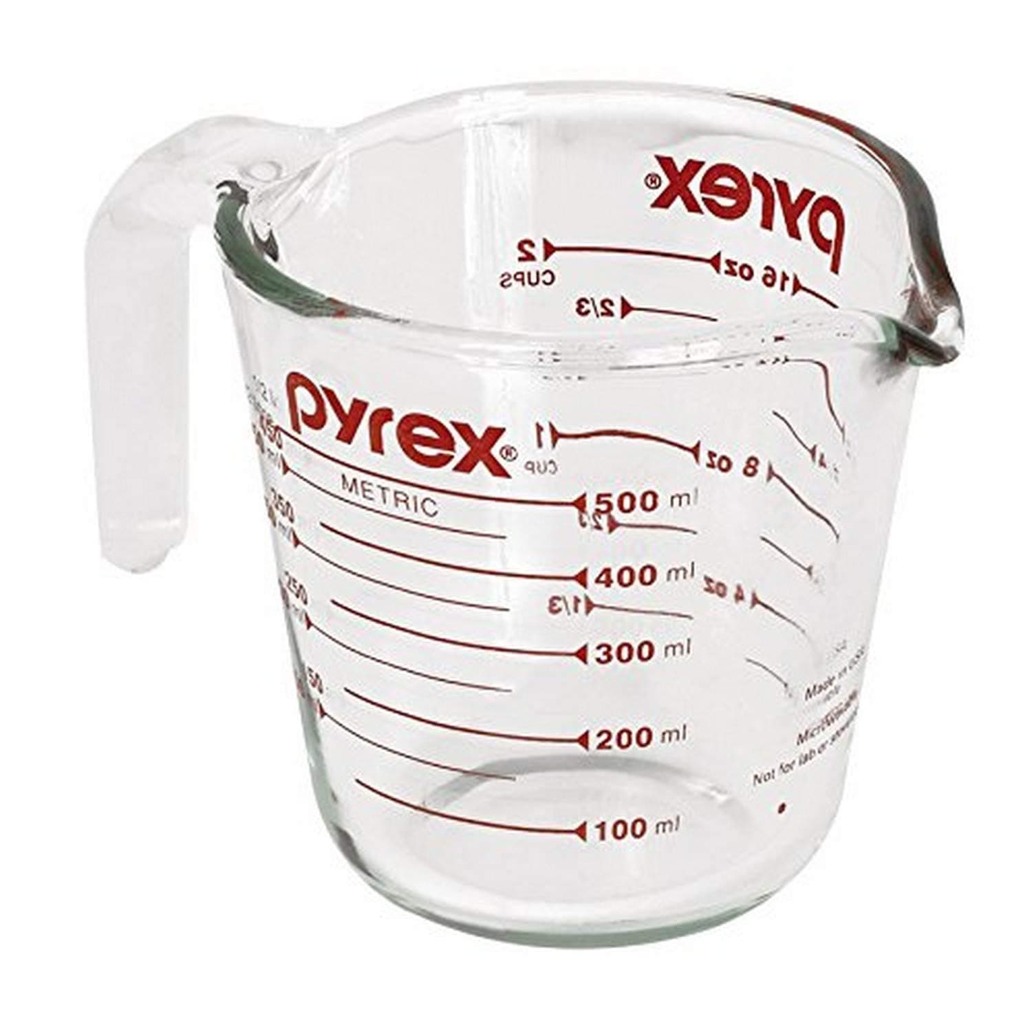 Prepware 2-Cup Measuring Cup, Red Graphics, Clear
