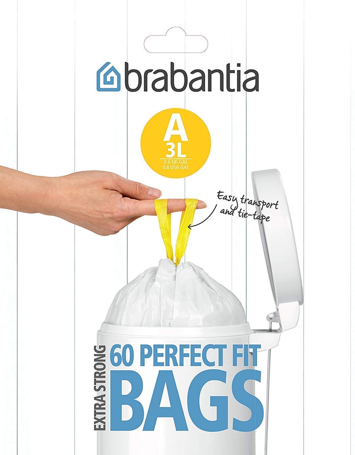 Bin Liners, Size A, 3 L - 60 Bags