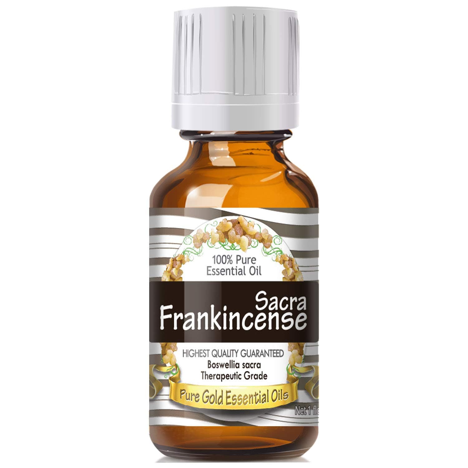 Pure Gold Frankincense Sacra Essential Oil, 100% Natural & Undiluted, 30ml