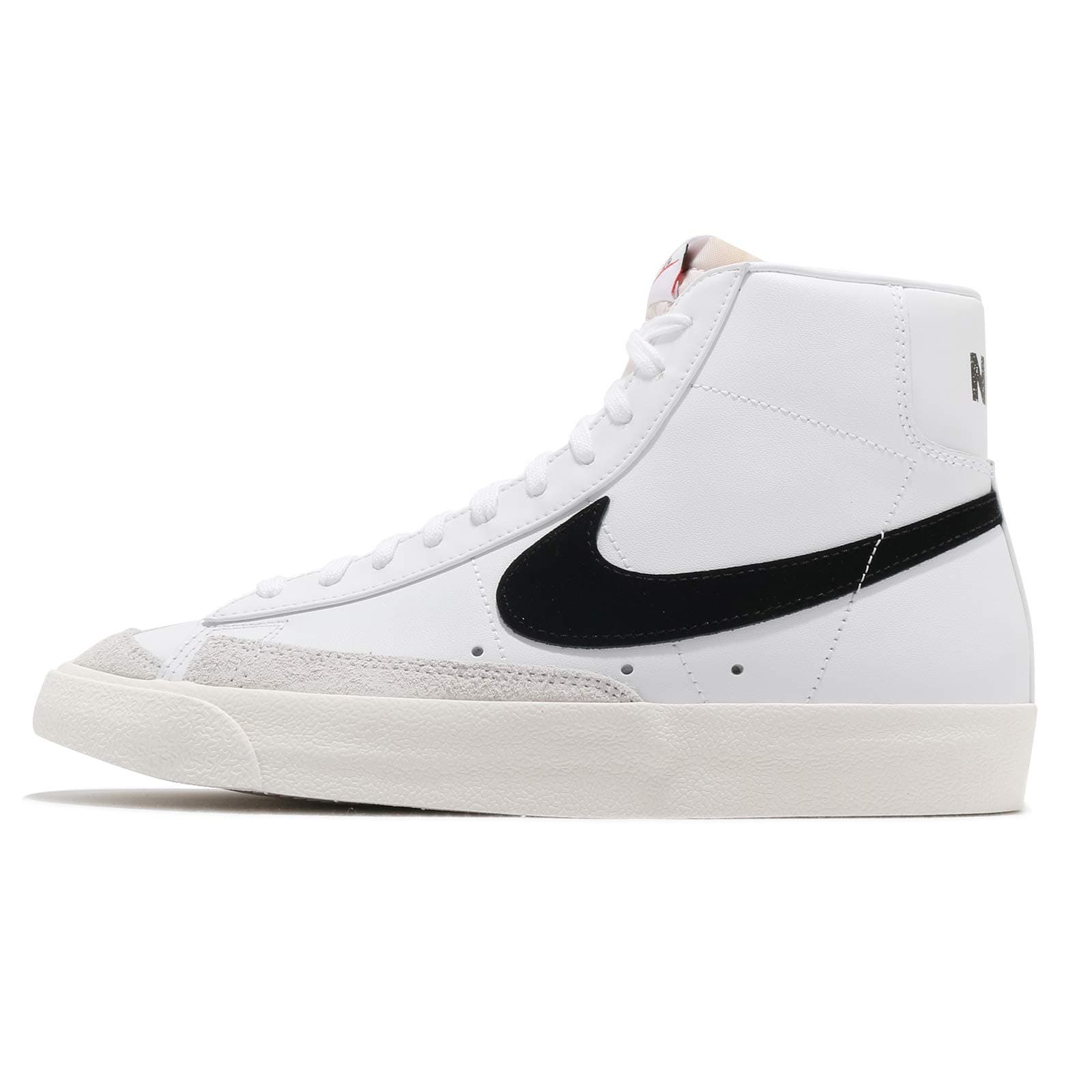 NIKE Mens Blazer Mid '77 Vntg Sneaker, White Black, 14 UK