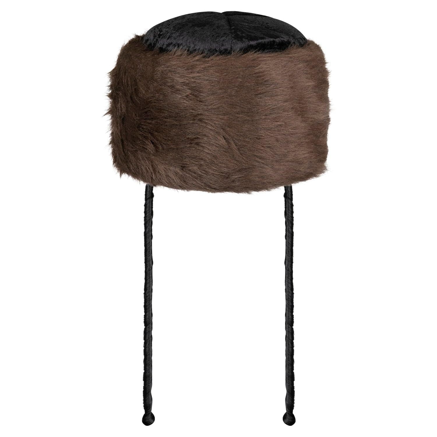 Dress Up America High Shtreimel - Jewish Fur hat - For Halloween, Purim and All Year - Traditional Jewish Headgear - Adult (Brown)