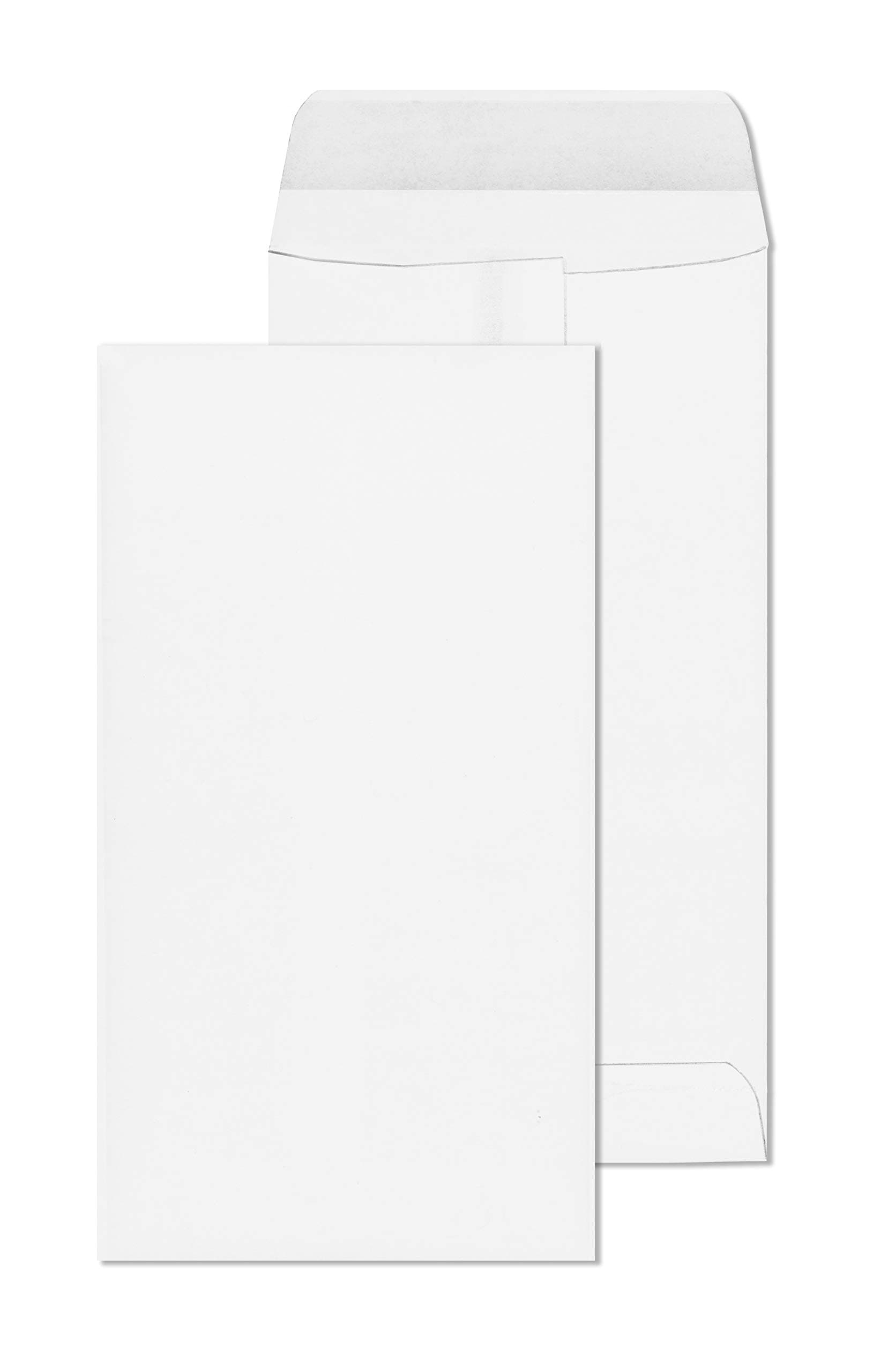 EnDoc #7 White Coin Envelopes - 28lb Heavy Paper, 3 1/2 x 6 1/2 Envelope for Small Parts Cash/Coins - 500 Pack