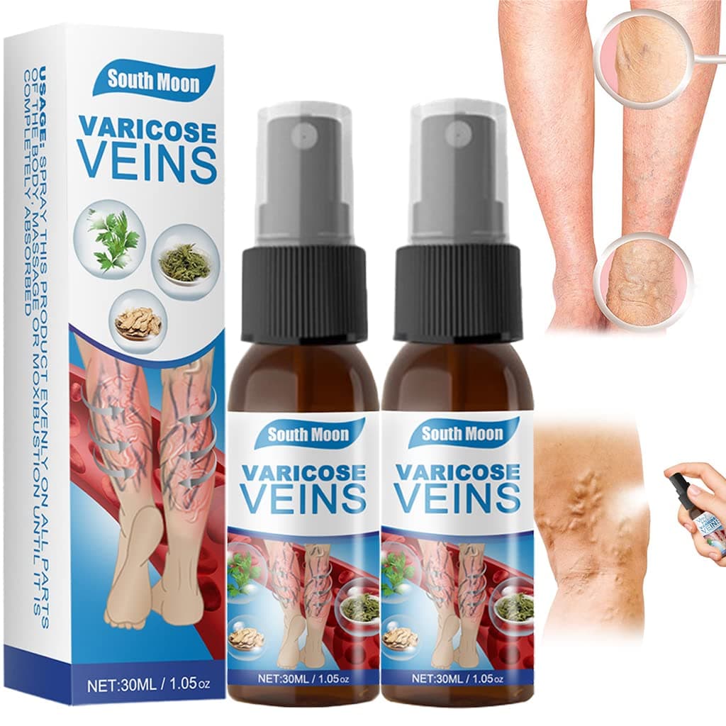 Varicose Veins Spray Treatment for Legs Varicose Spray Natural Herbal Spray Varicose Health Spray Vein Healing Varicose Veins Treatment Spray (2 x 1.05 fl.oz)