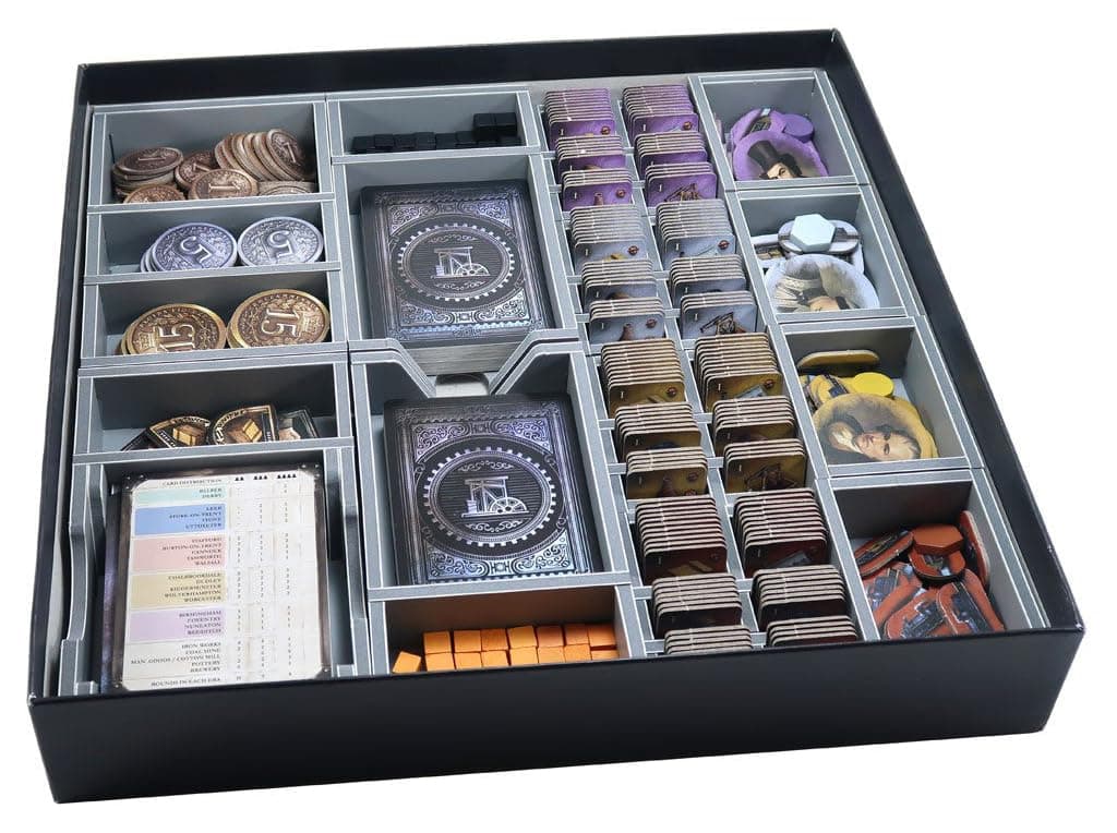 Board Game Organizer Compatible with Brass Birmingham or Brass Lancashire